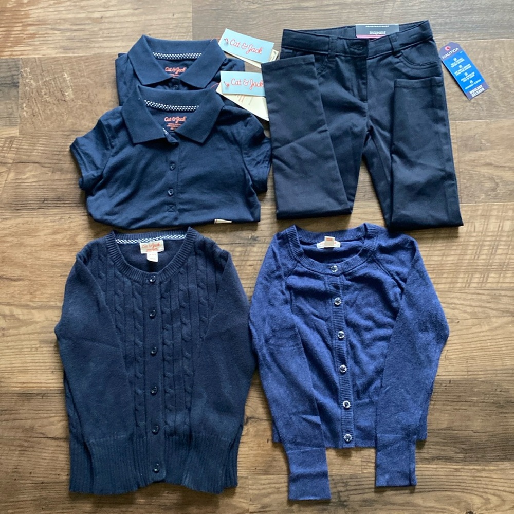 5 piece bundle. Cat& Jack,  Nautica size 4/5